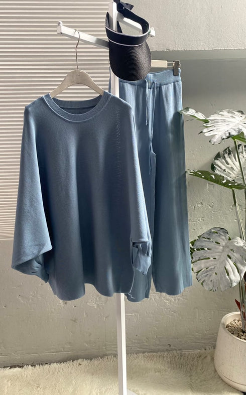 Oversized Long Sleeve Two Piece Set